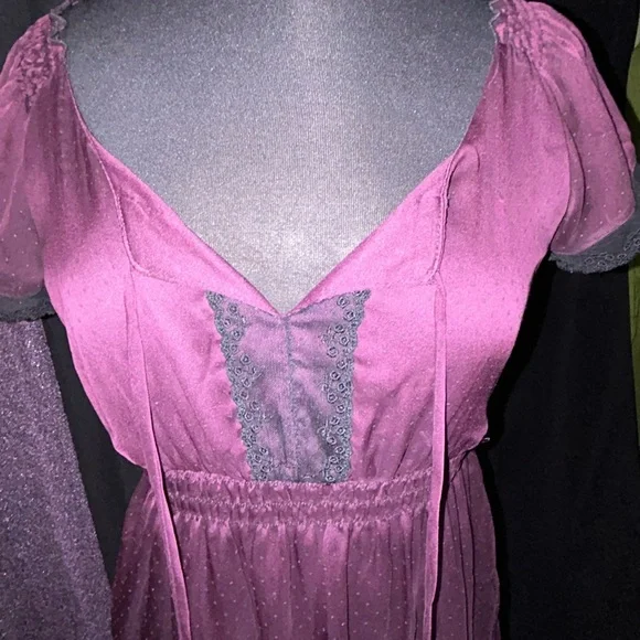 *RARE* Morbid Threads Purple and black Babydoll Dress - Picture 2 of 6